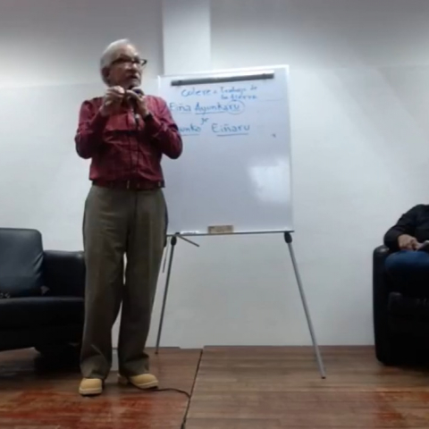 Reflexiona en la Preparatoria 8 el doctor Quintero Weir sobre la educación y los saberes de los pueblos indígenas 